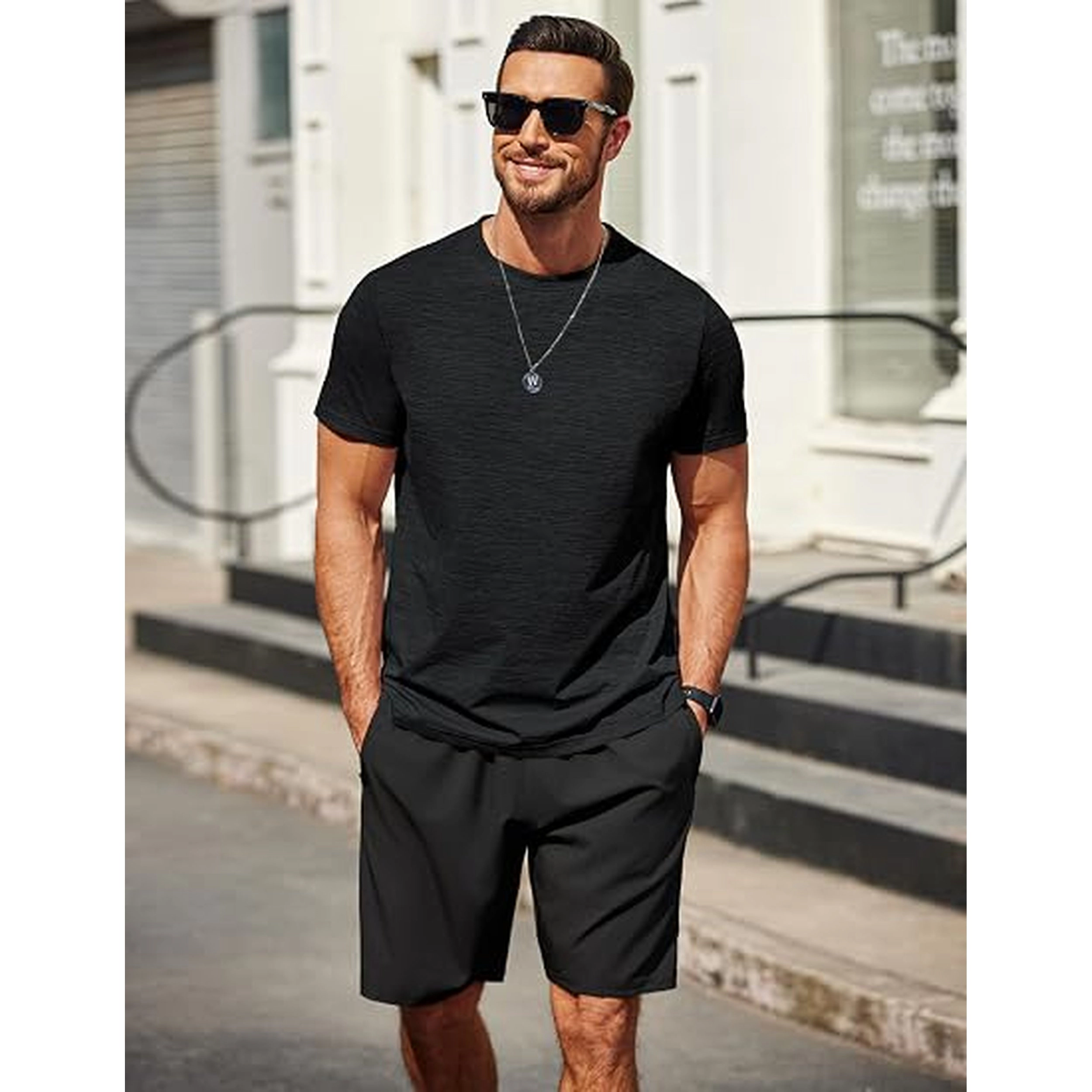 COOFANDY Men's Regular Fit Crew Neck Short Sleeve T-Shirt