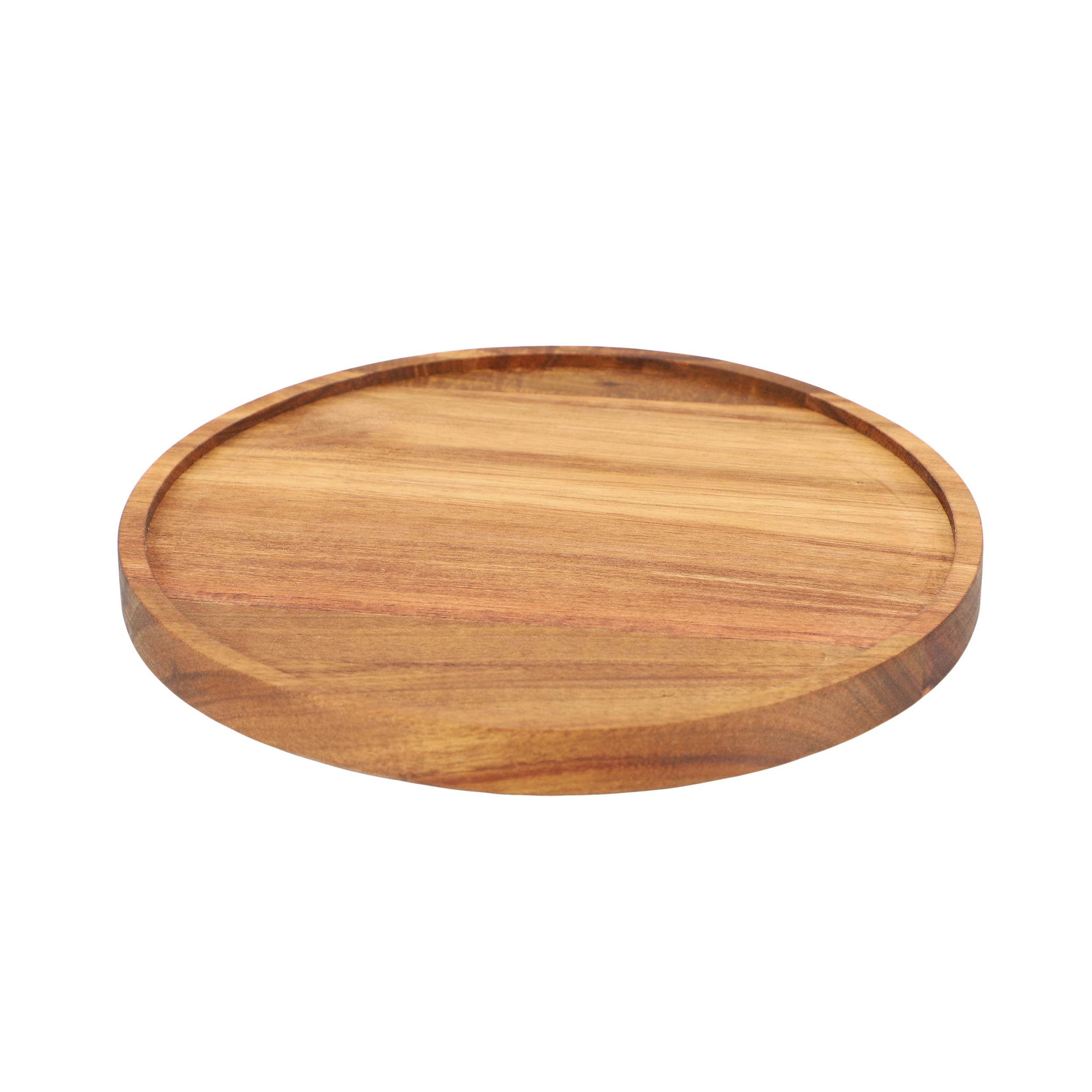 MegaChef 10 Inch Acacia Wood Lazy Susan Tray