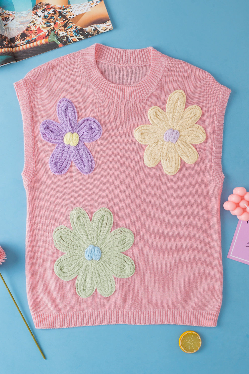 Threaded Pear Tami Short Sleeve Sweater