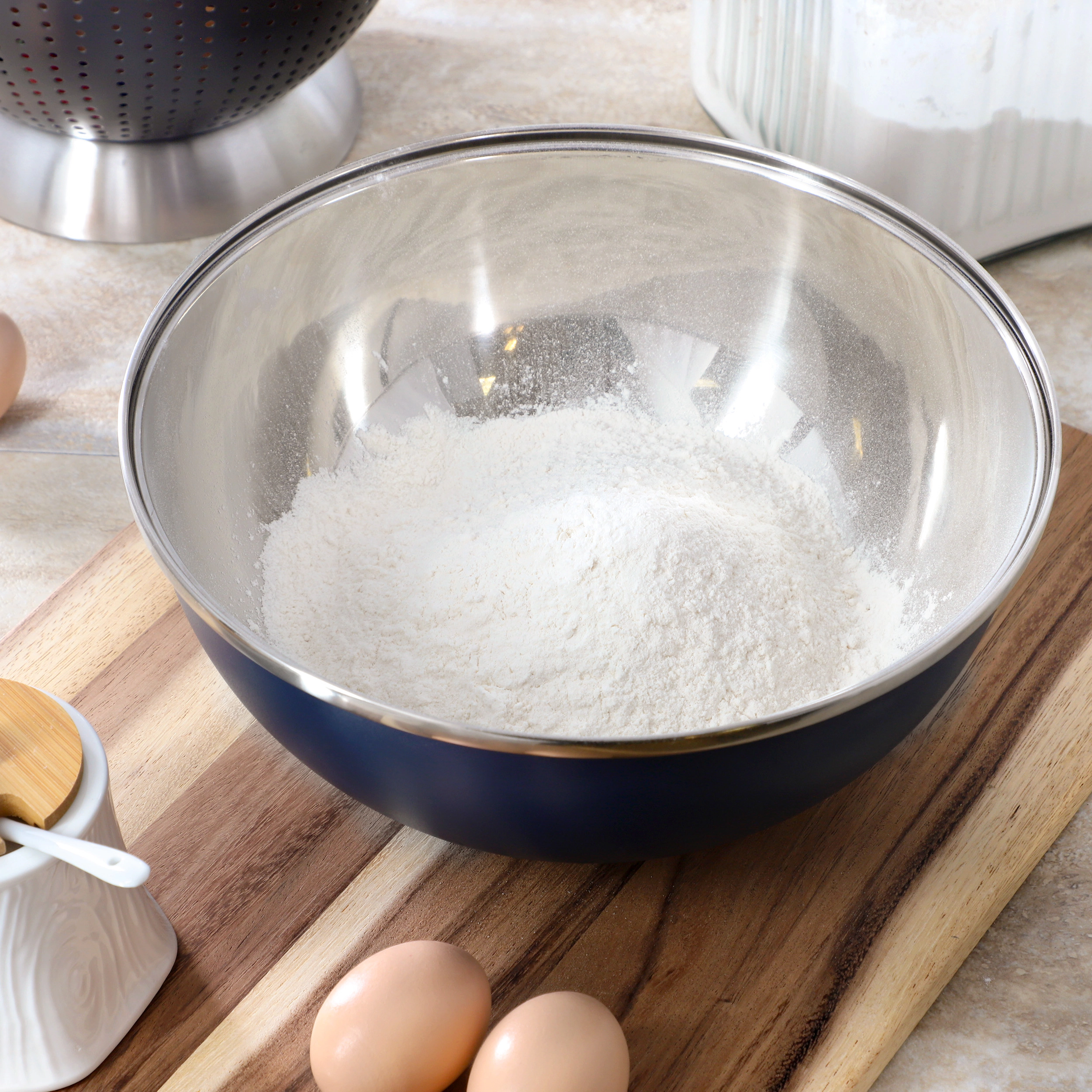 Oster Corden 5 Quart Stainless Steel Mixing Bowl with Nonslip Base