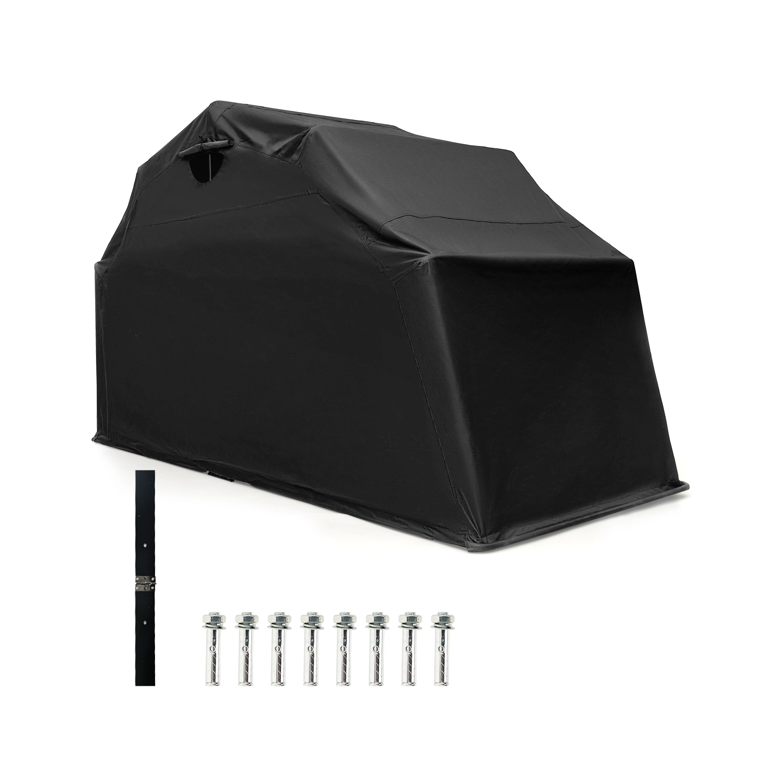 SUGIFT 11.2-ft by 6.3-ft Waterproof 600D Oxford Motorcycle Shelter Storage Tent with Roll-Up Mesh Window
