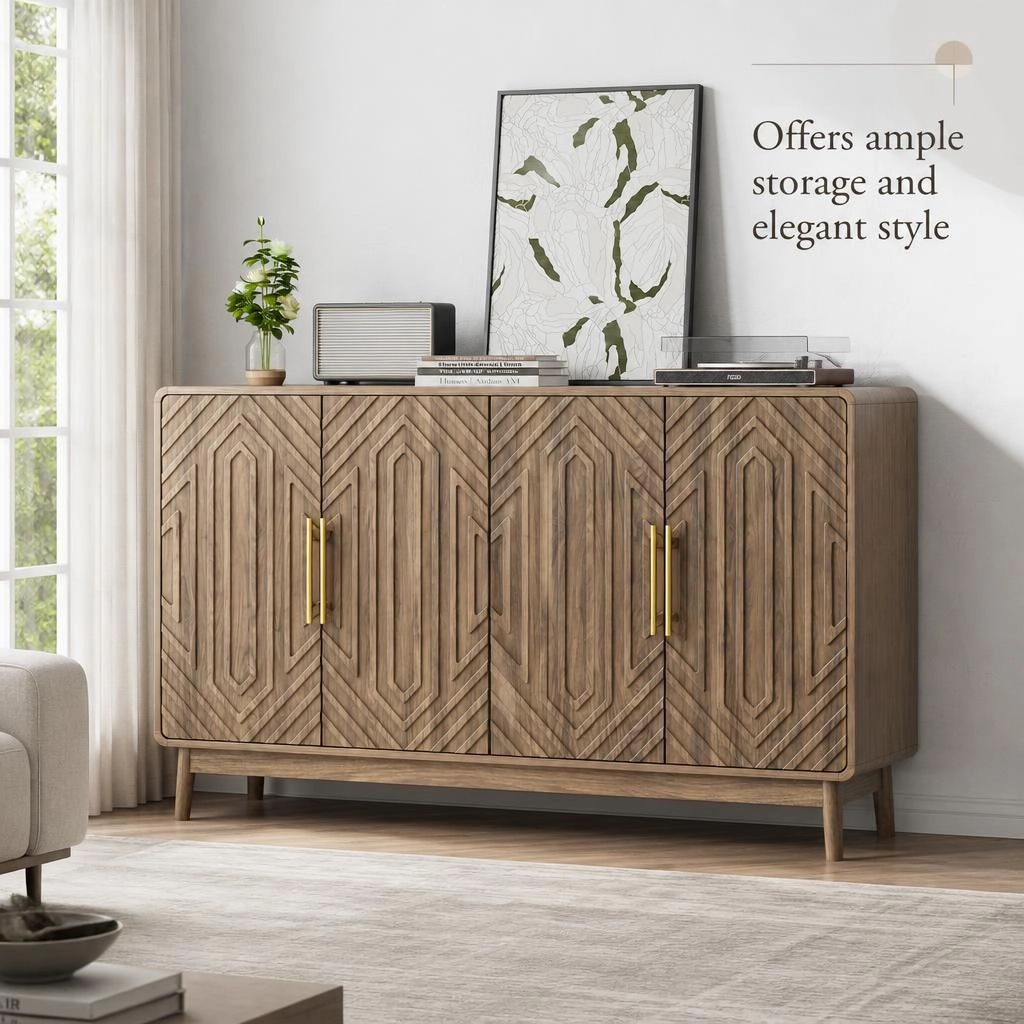 GOODSILO Modern Storage Sideboard Buffet Console