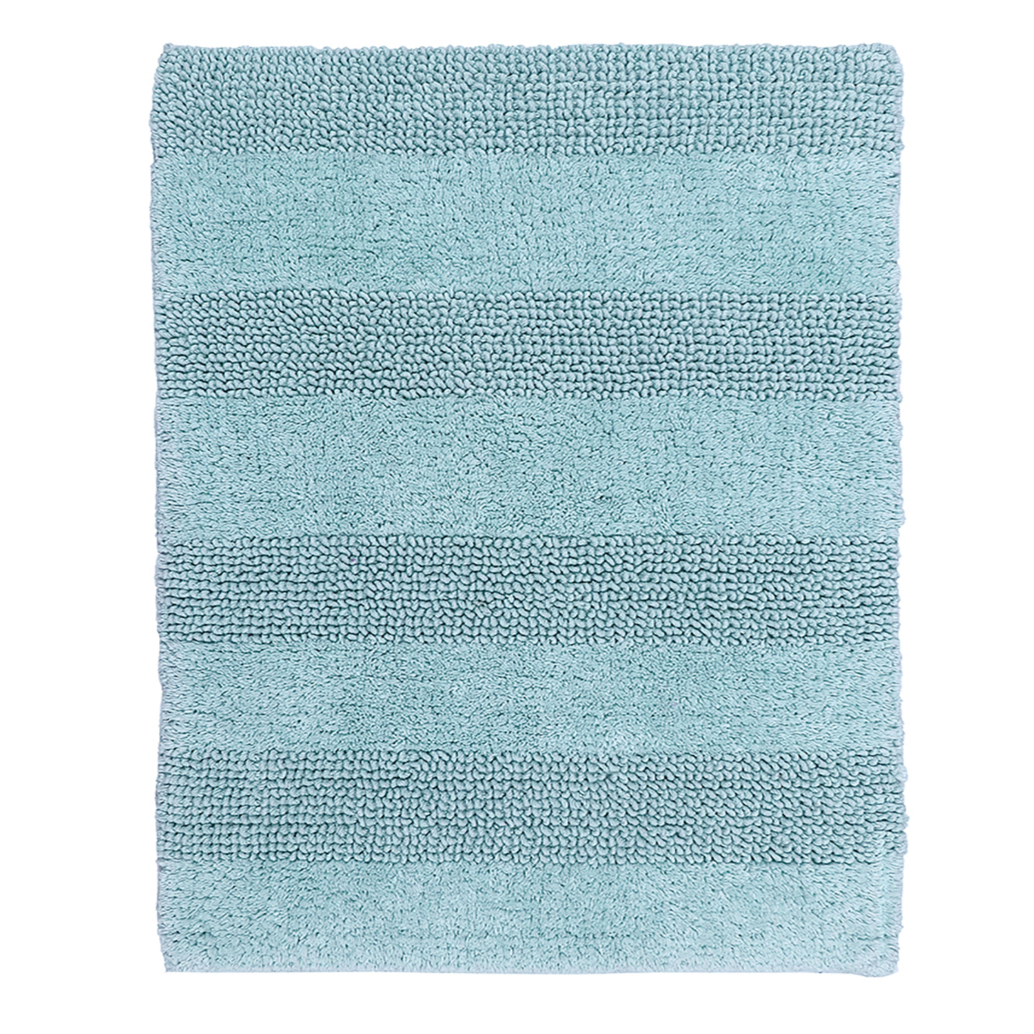 Knightsbridge Stylish And Comfortable All Season Traditional Wide Cut Design Cotton Bath Rug 20" X 30" Natural