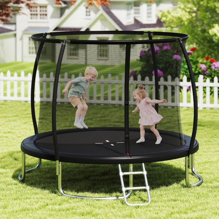 Hivvago 10FT Outdoor Trampoline Heavy-Duty Recreational with Safety Enclosure Net