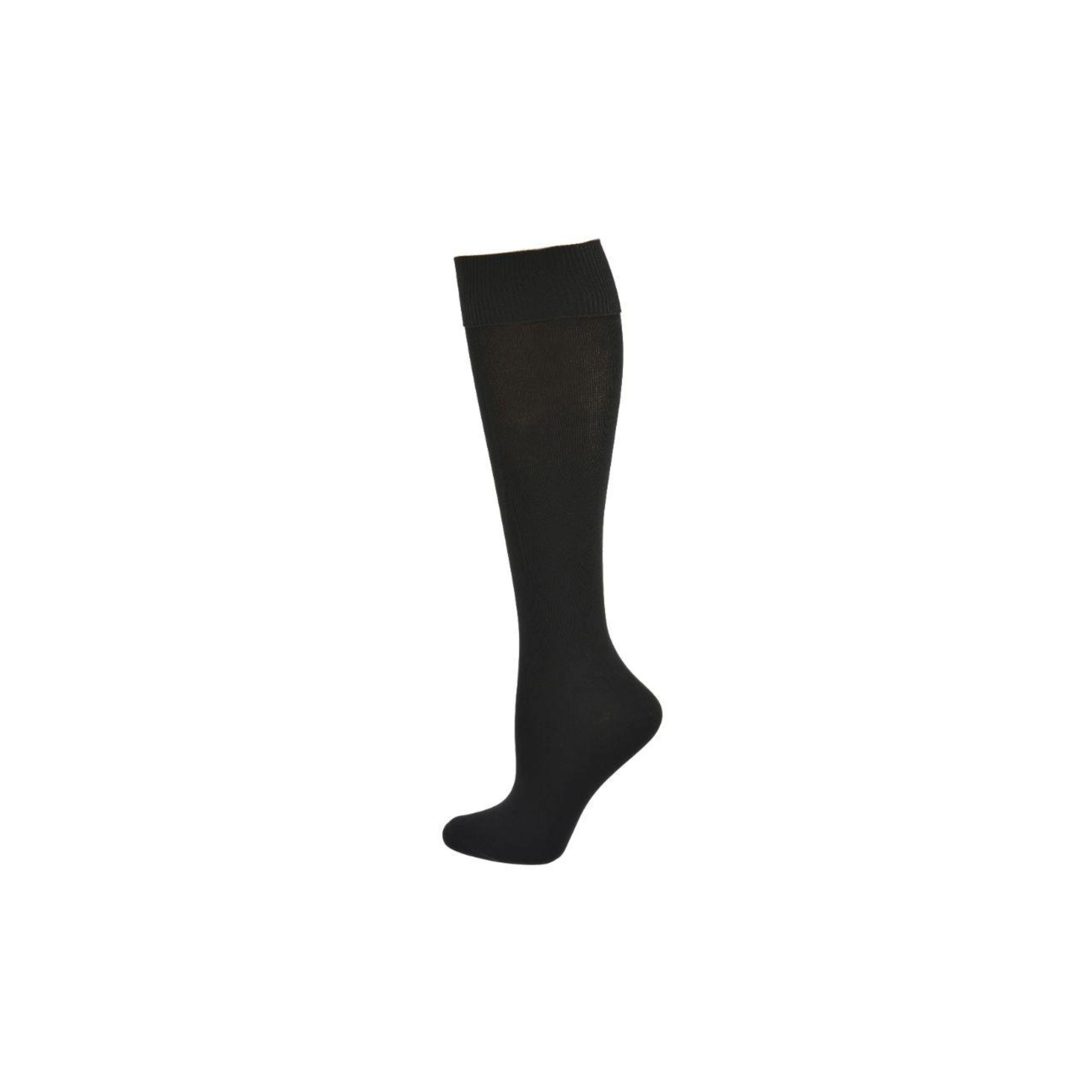 Wear Sierra Women's Knit Opaque Nylon Knee High Socks, 3 Pair Pack