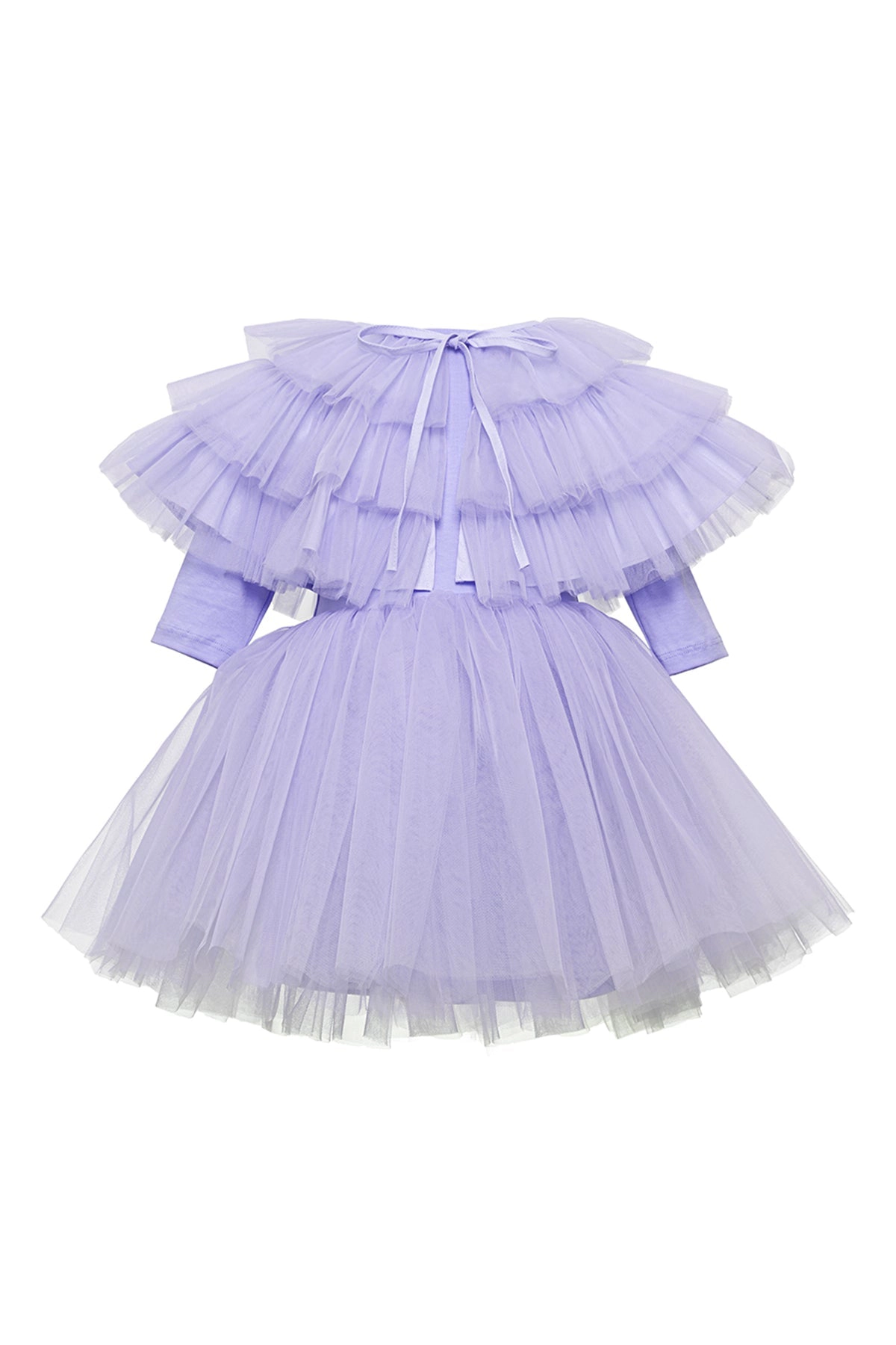 Mini Celebrities Girls Purple Bloom Dress Set