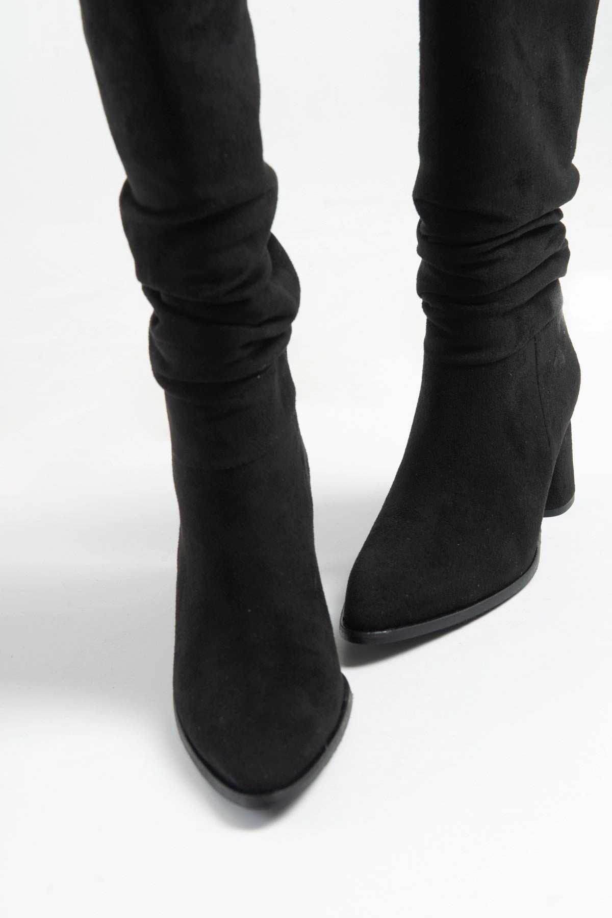 Prologue Shoes Womens Vianella Block Heel Knee High Boot