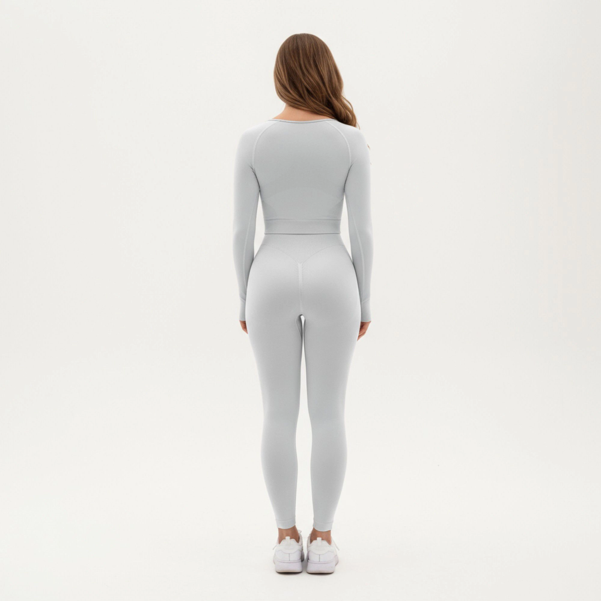 Anna-Kaci Women's Seamless Long Sleeve Cropped Top with Thumbhole Cuffs and Fitted Waistband