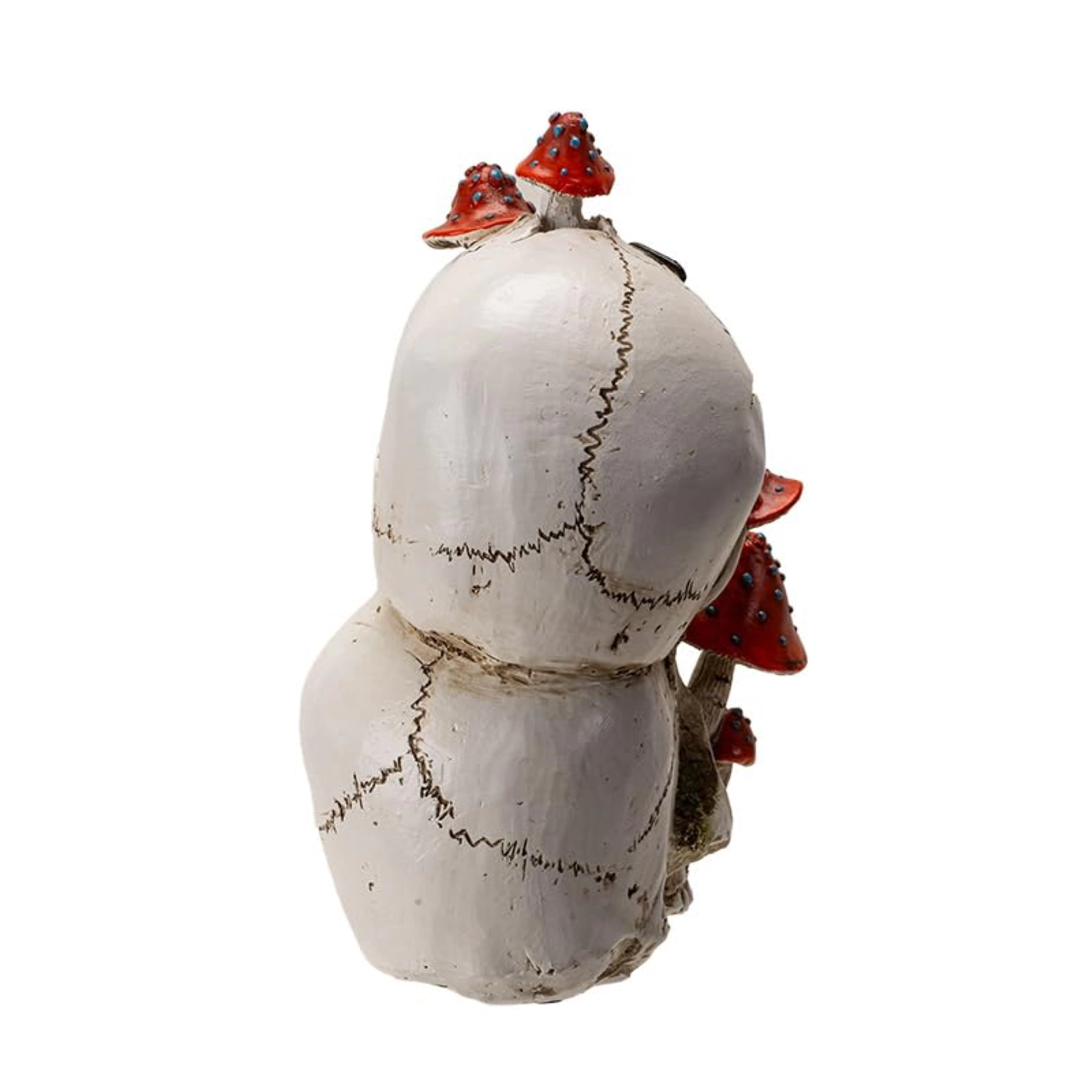 Pacific Giftware Stack of Human Skulls with Mushrooms Growing Out of Them Halloween Figurine Decoration 8.9 inch