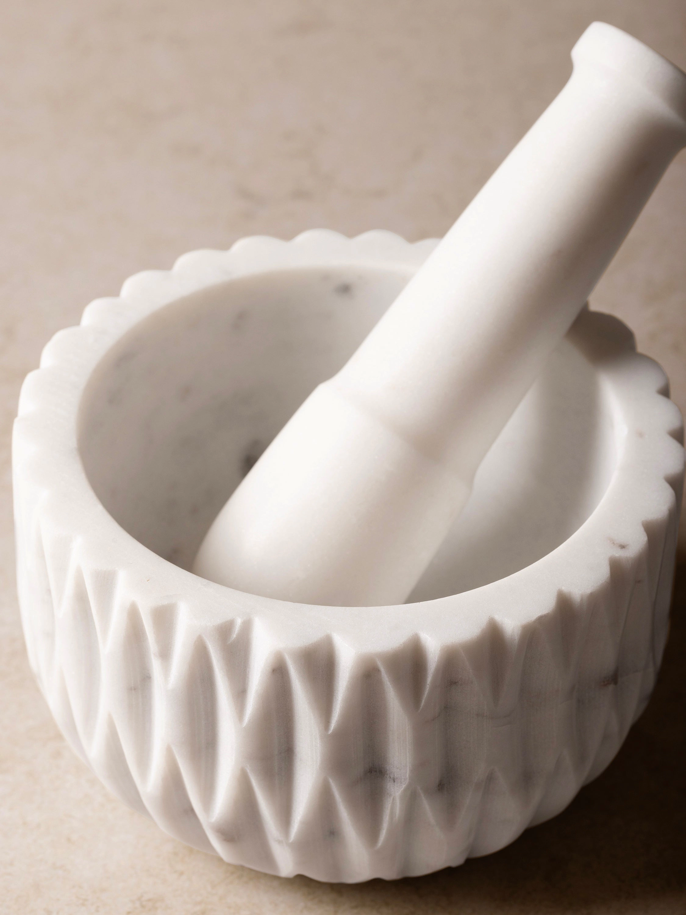 GAURI KOHLI Russell Marble Mortar and Pestle