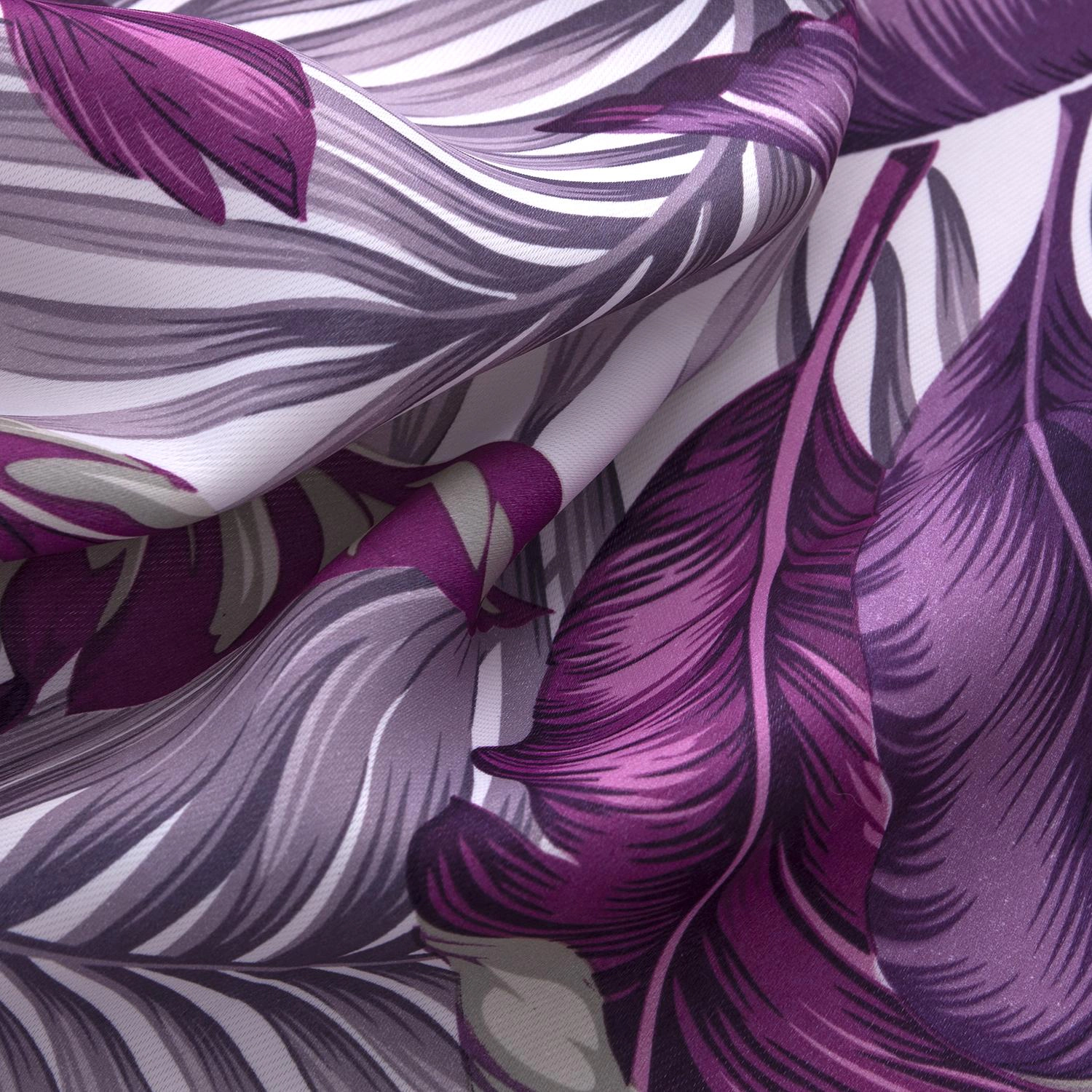 RT Designer Collection Brazil Printed Blackout Luxurious Decorative Grommet Curtain Panel 54" x 90" Lilac