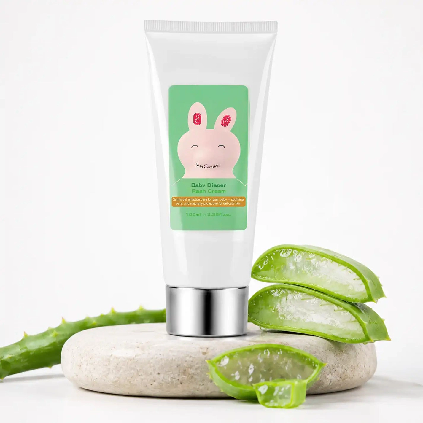Skin Centrick Baby Diaper Rash Cream - Zinc Oxide Skin Protectant, Soothing Aloe & Coconut Oil, 100 ml