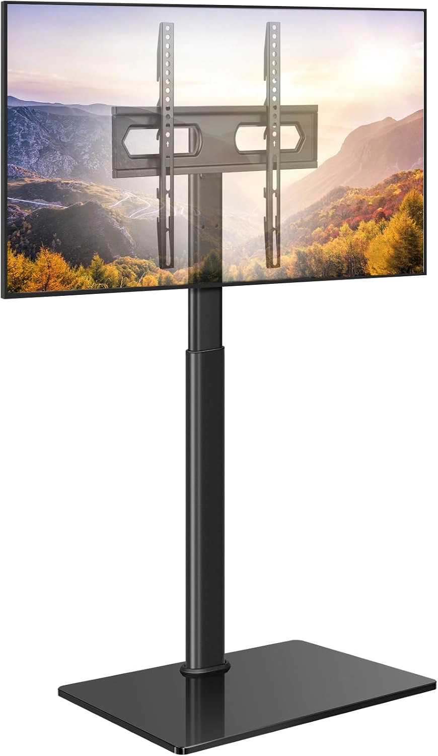 KKTONER Universal Floor TV Stand for 27 to 65 Inch TVs, Height Adjustable, Swivel, Max VESA 400x400mm, Holds up to 88 lb