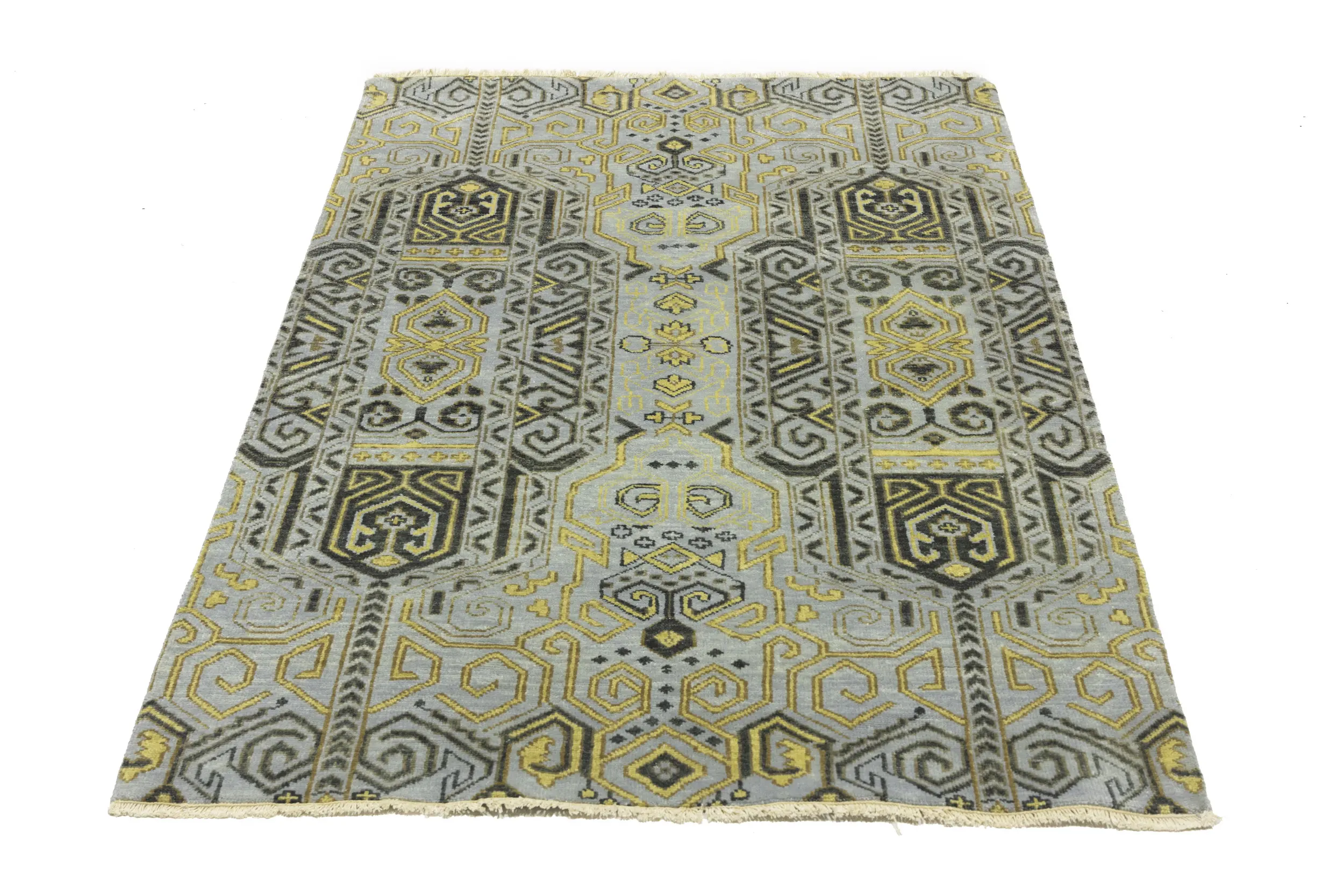 Magic Rugs Light Gray 4X6 Contemporary Rug