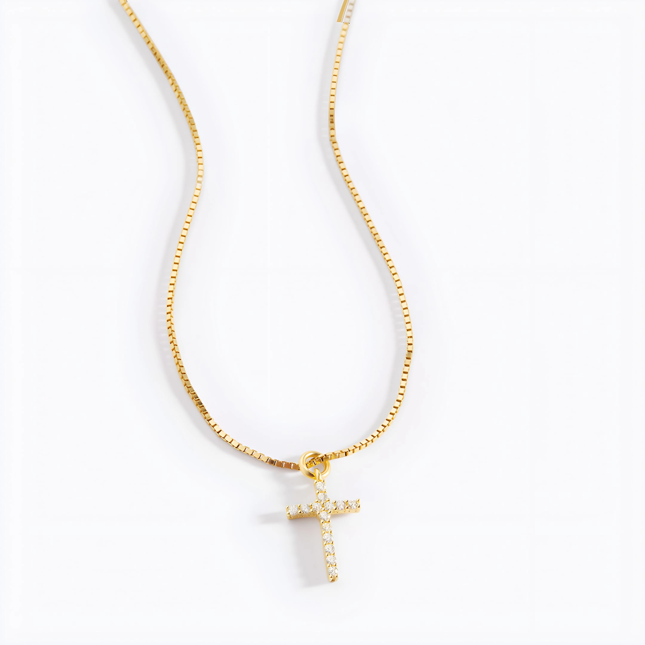 Mint & Lily Women's Pave Cross Necklace