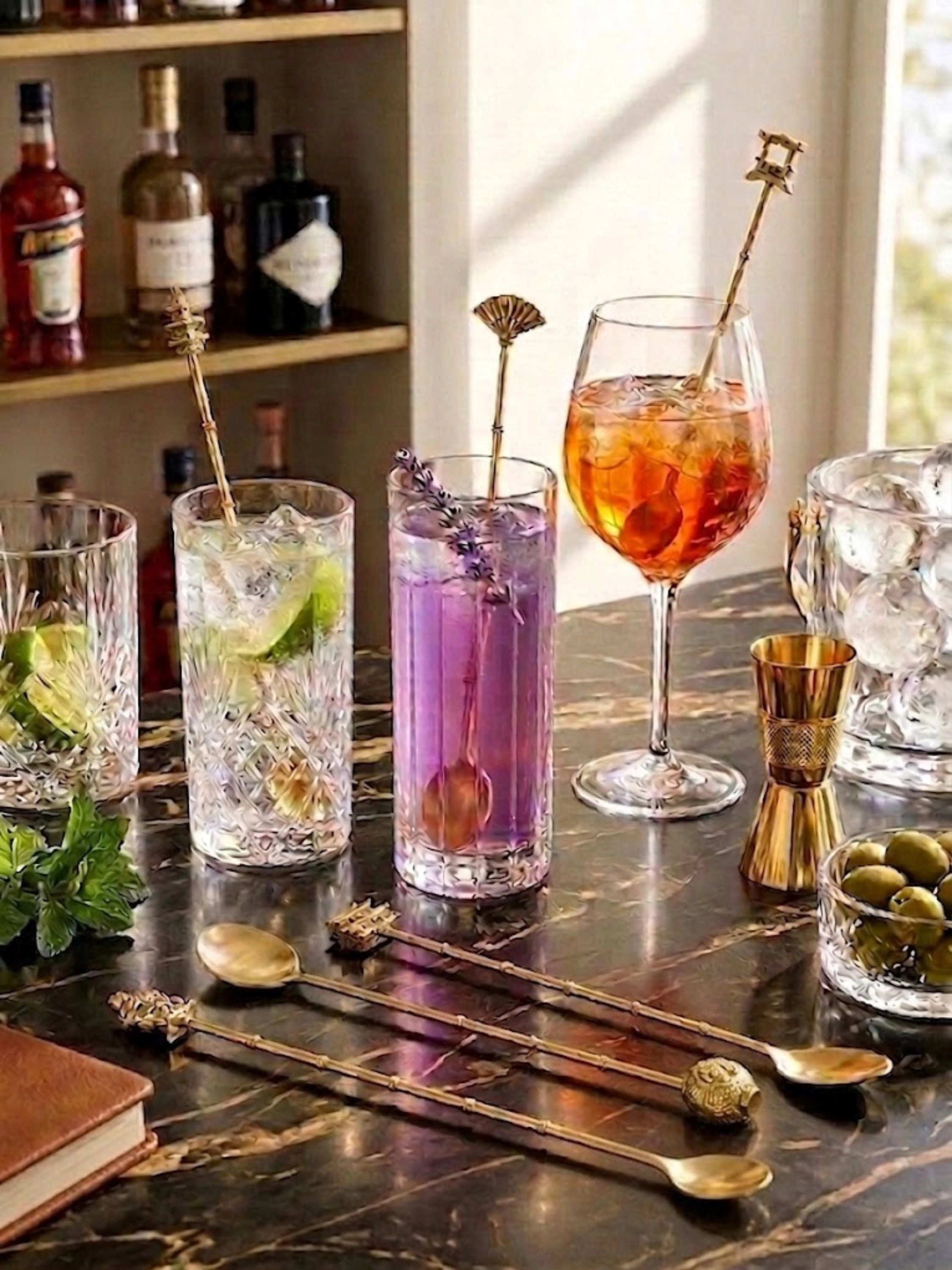 GAURI KOHLI Magnolia Cocktail Stirrers