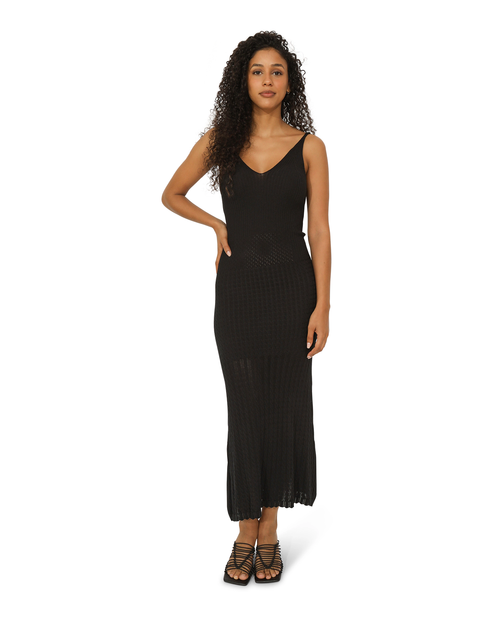 Belle & Bloom Womens Sweet Nothings Midi Knitted Dress