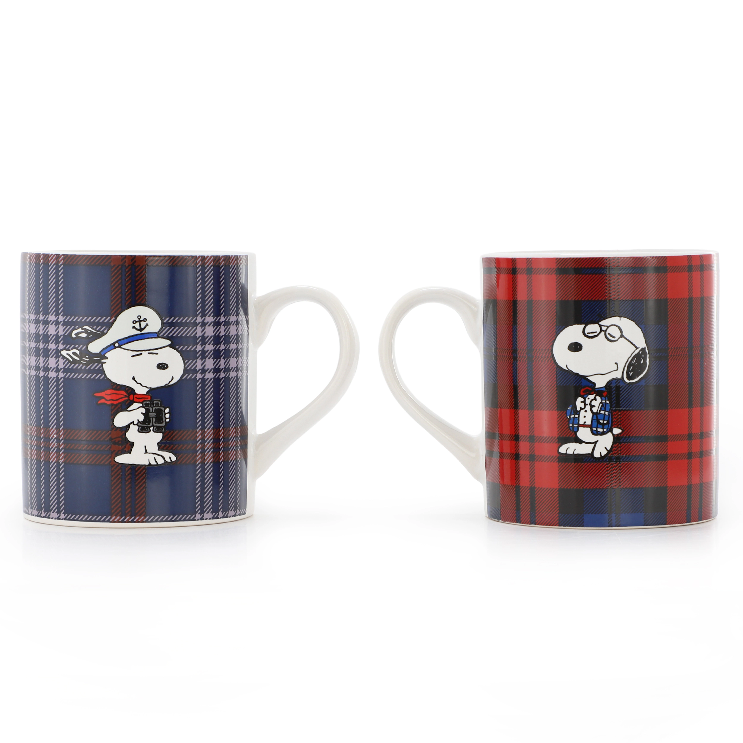 Peanuts Midcentury Cool 4 Piece 19 Ounce Stoneware Assorted Mug Set