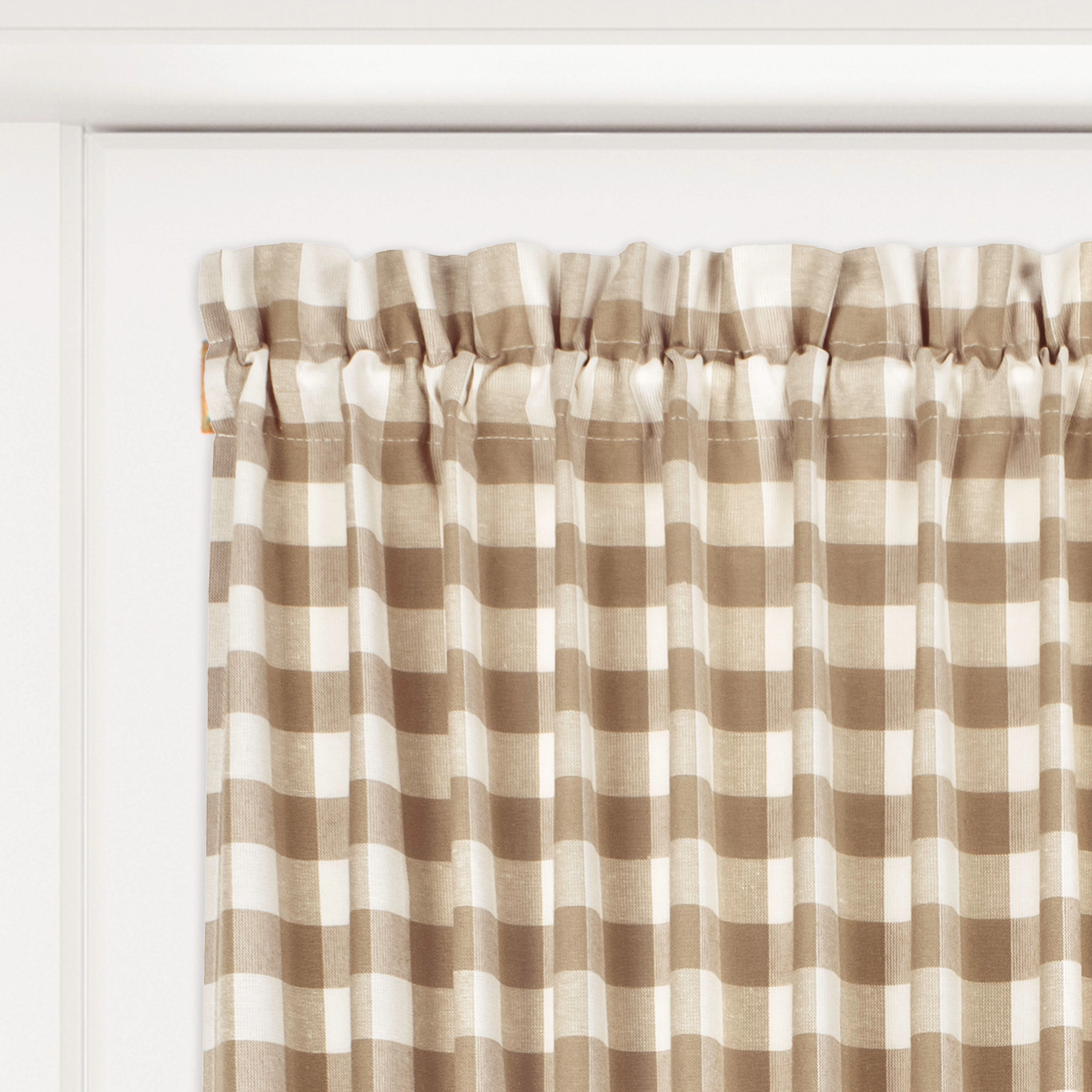 GoodGram Buffalo Check Gingham Custom Window Curtain Treatments