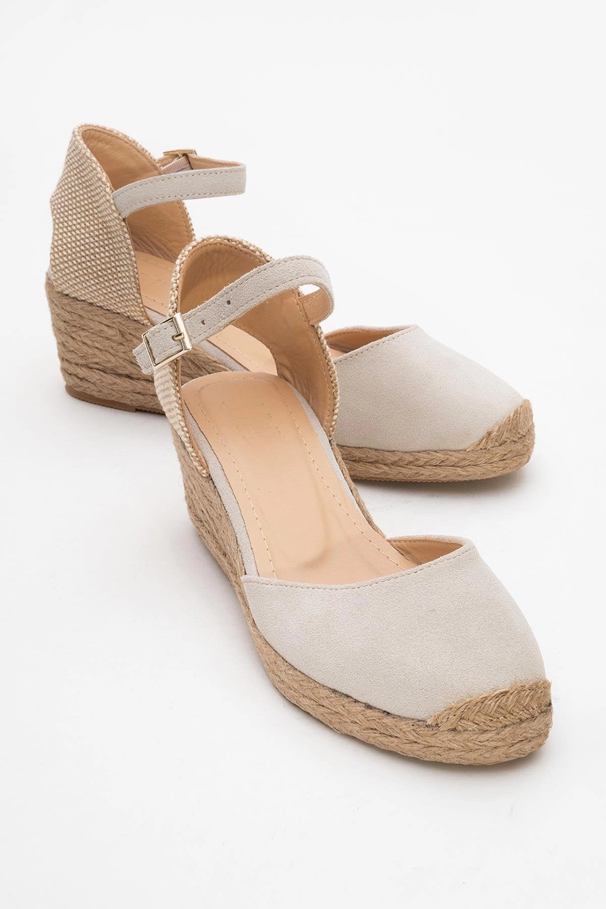 Forever & Always Womens Aldea Leather Platform Espadrille
