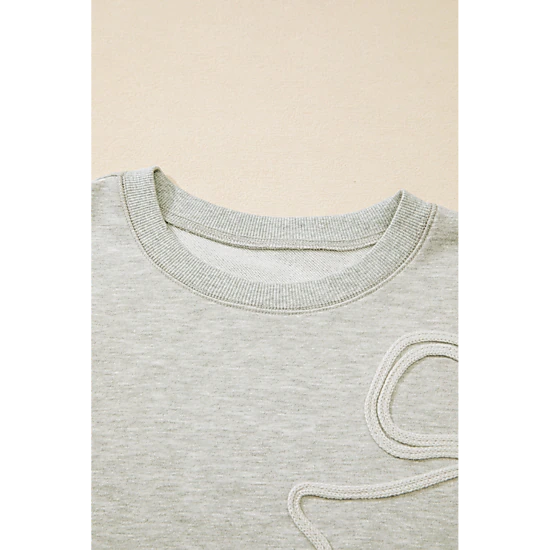 Threaded Pear Yuliana Drop Shoulder PLUS Sweatshirt