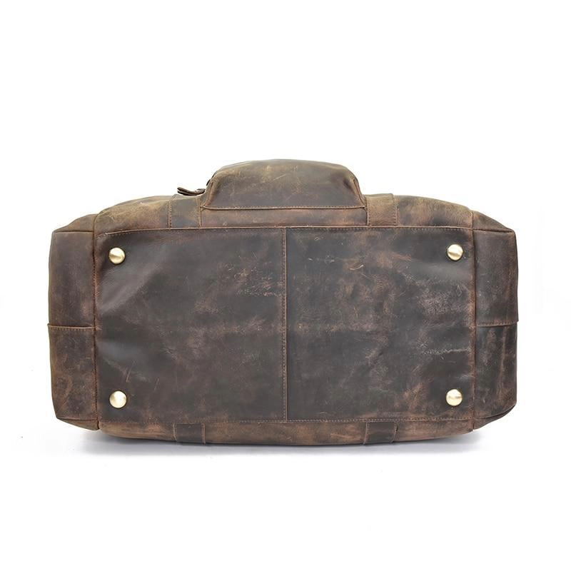 Steel Horse Leather Unisex The Colden Duffle Bag | Large Capacity Leather Weekender