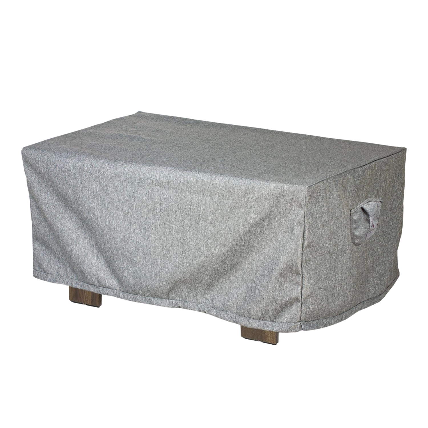 Summerset Shield Platinum 3-Layer Water Resistant Outdoor Coffee Table Cover - 49x26", Grey Melange