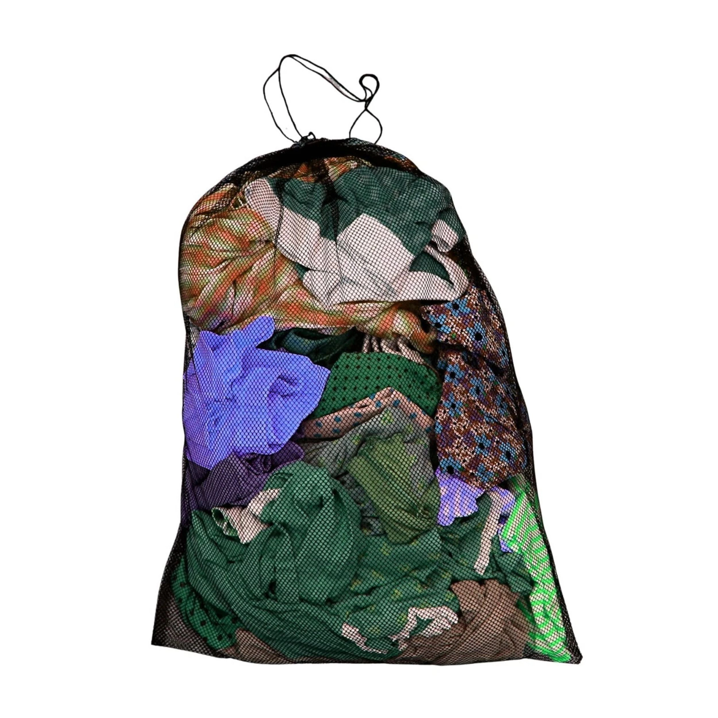 Home Collection Pack of 2 Large Mesh Laundry Bags with Drawstring 23" x 30"