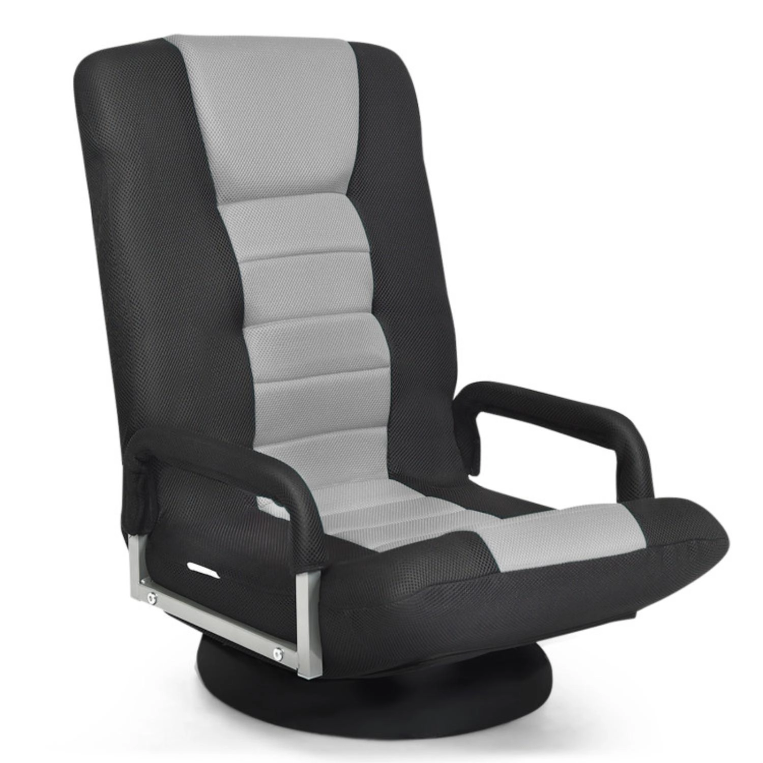 Hivvago 360-Degree Swivel Gaming Floor Chair With Foldable Adjustable Backrest