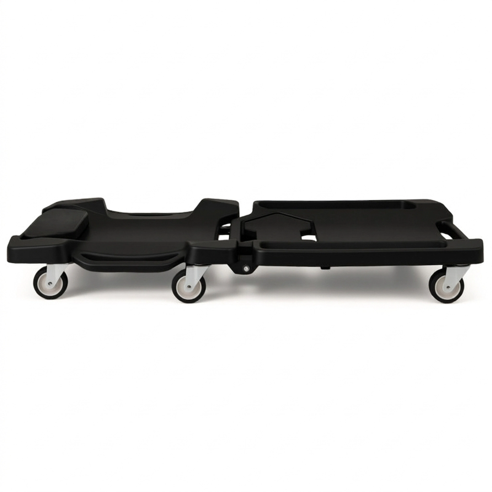 SUGIFT 43-in 350-lb Capacity Foldable Low Profile Rolling Mechanic Creeper with Padded Headrest and Tool Trays