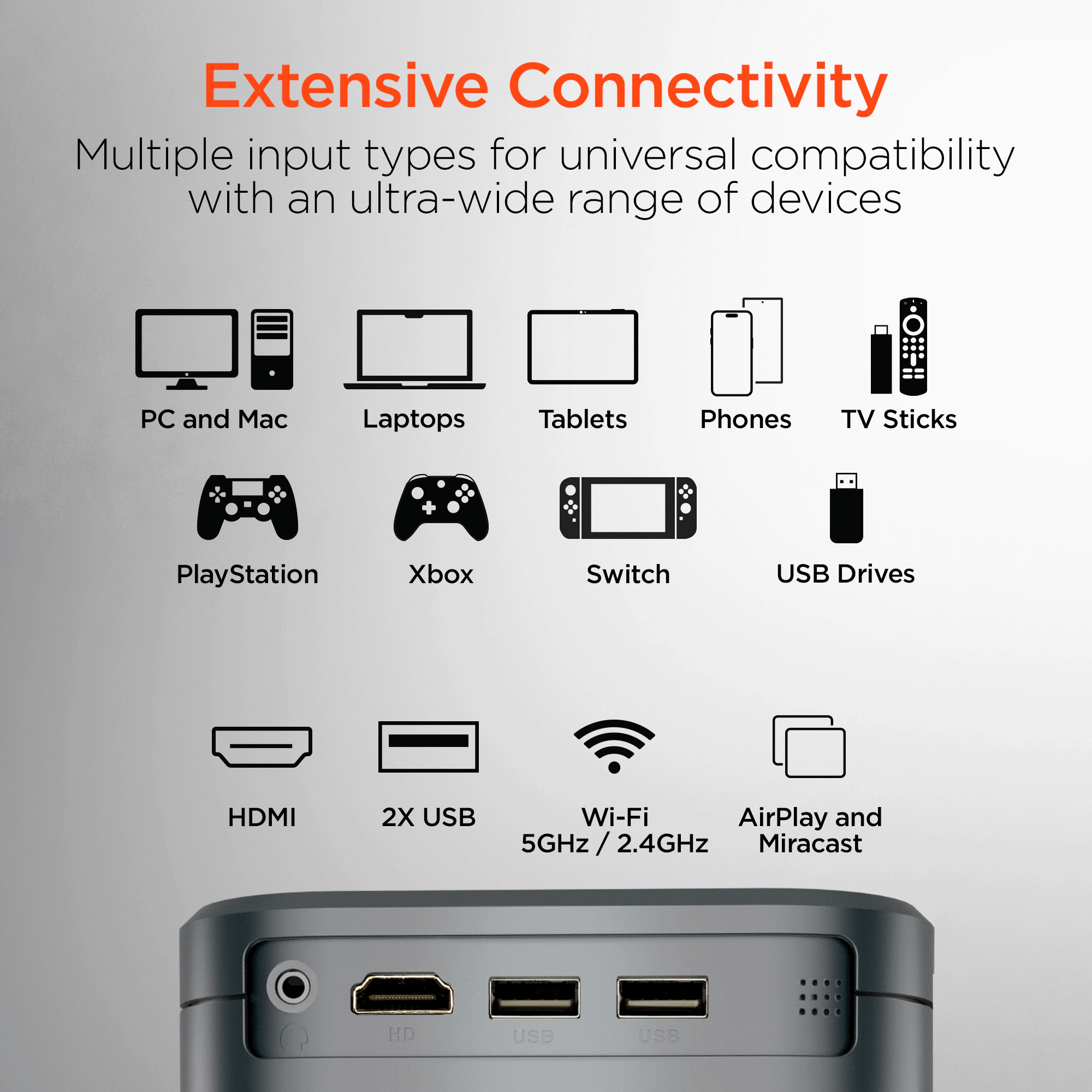 HyperGear CineMini Portable Mini Projector