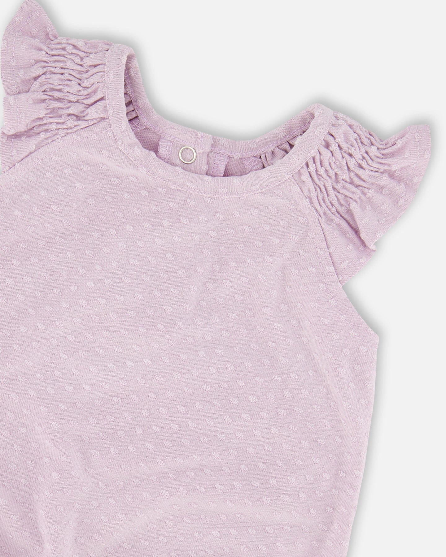 Deux par Girls Jersey Flutter Sleeve Romper