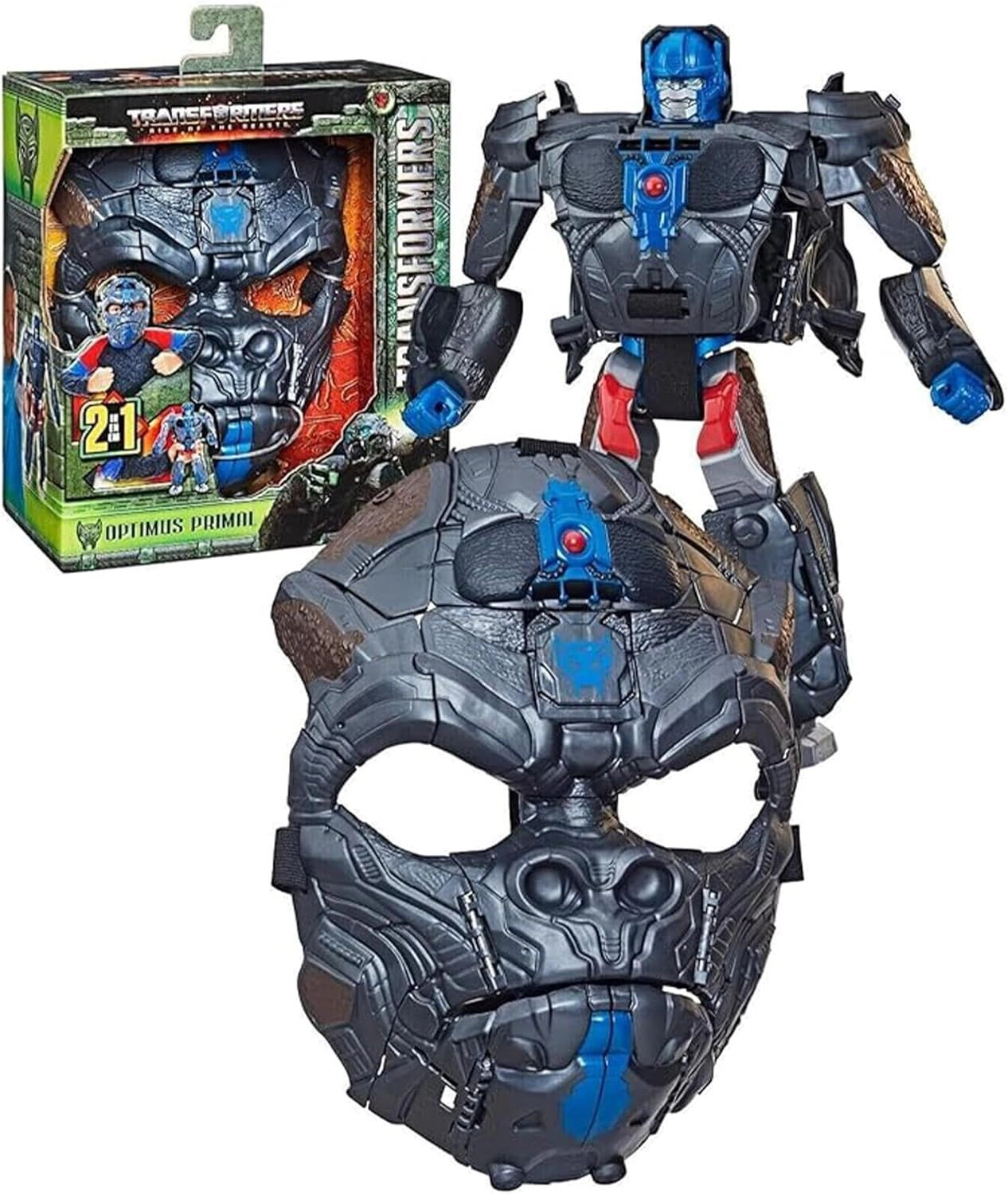 Transformers Rise of the Beasts Movie Optimus Primal Action Figure, 2-in-1