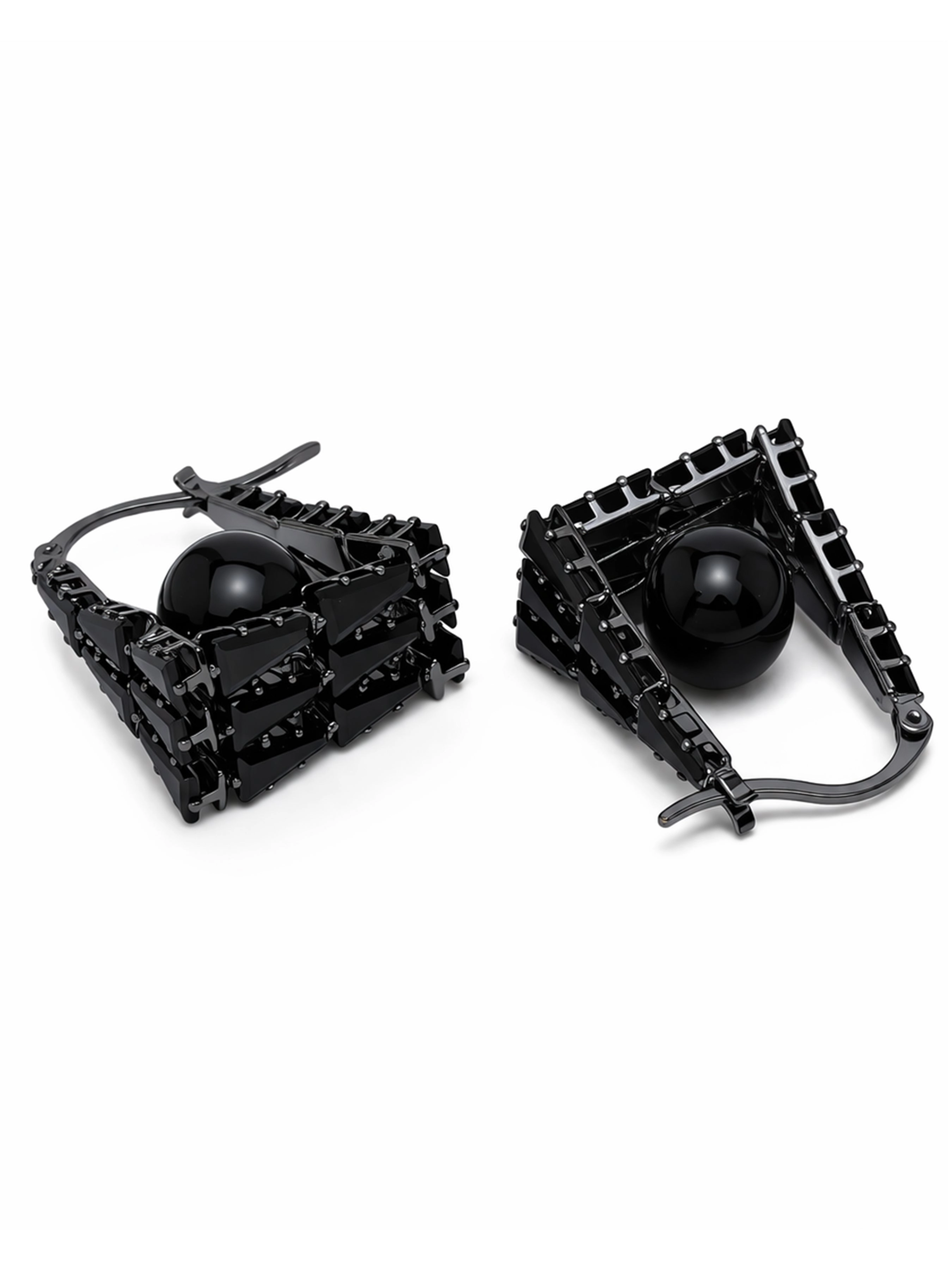 AGP PARIS Womens Geometric Frame Drop Earrings
