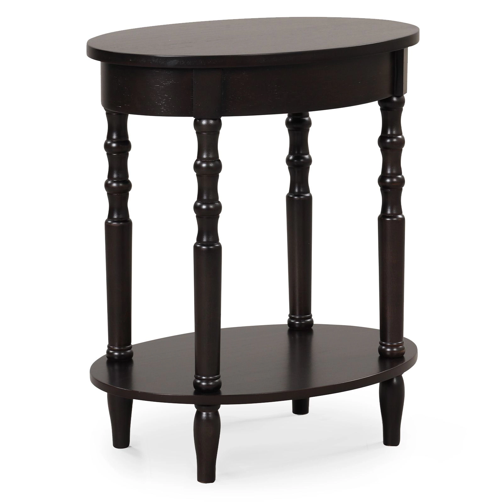 SlickBlue 2-Tier Side Table with Storage Shelf for Living Room
