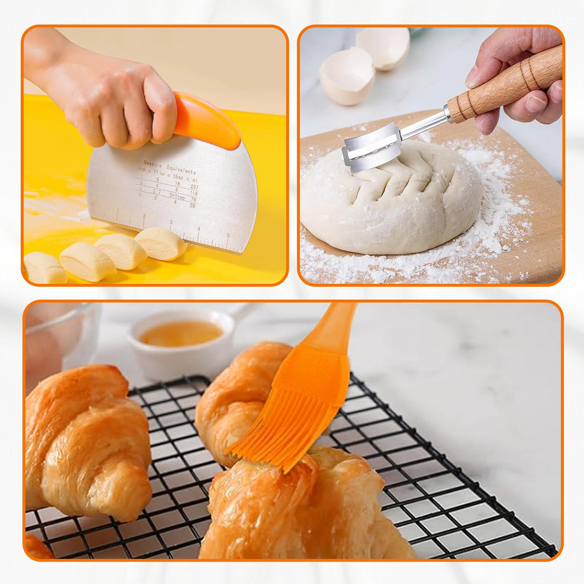 Cheer Collection Bread Proofing Basket Set