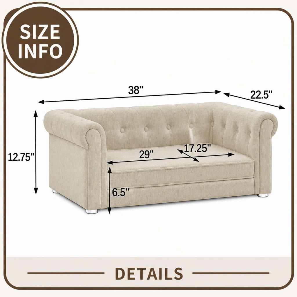 Ifmall Foam Pet Bed for Small and Medium Dogs Cats