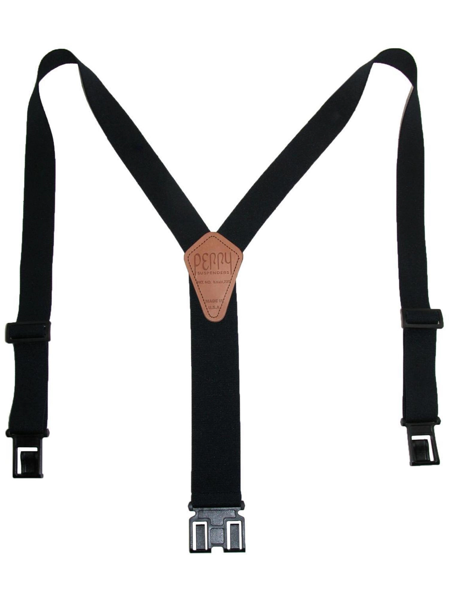 Perry Suspenders Men's Tall Elastic 1.5 Inch Wide Hook End