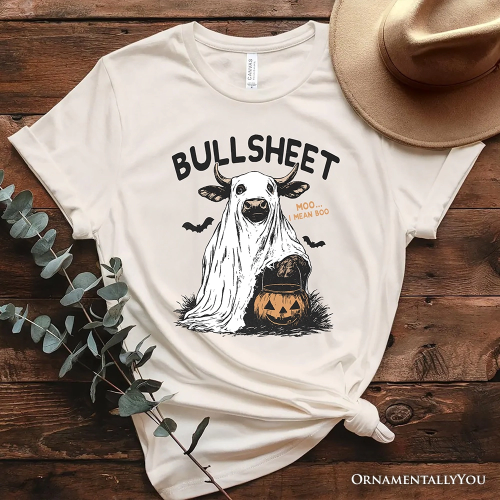 OrnamentallyYou Unisex Bullsheet Halloween Bull T-Shirt