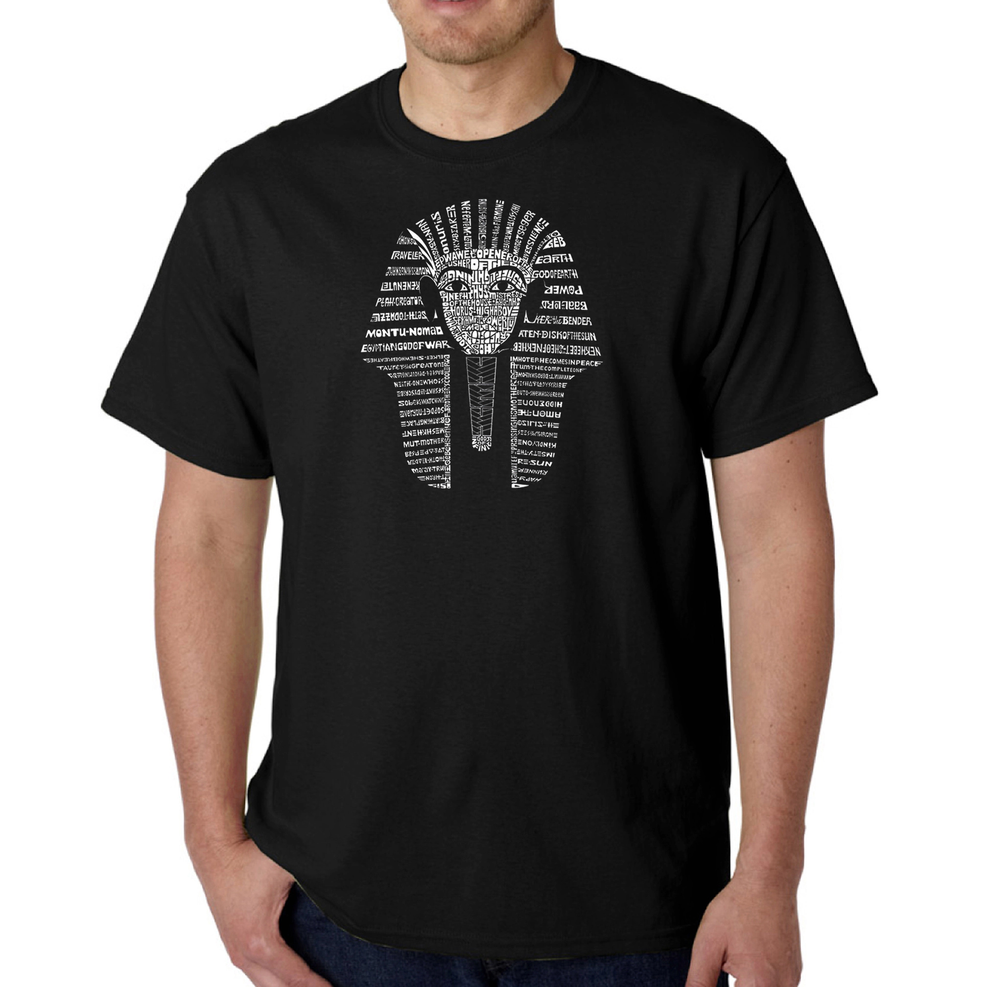 LA Pop Art Men's Word T-Shirt - King Tut