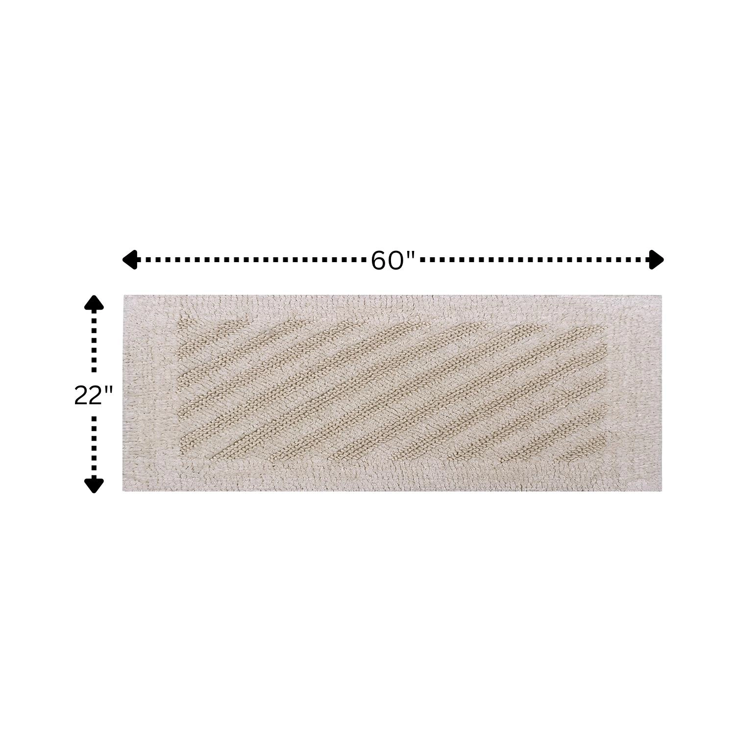 Shooting Star 220 GSF Reversible Bath Rug 22inx60in by Knightsbridge
