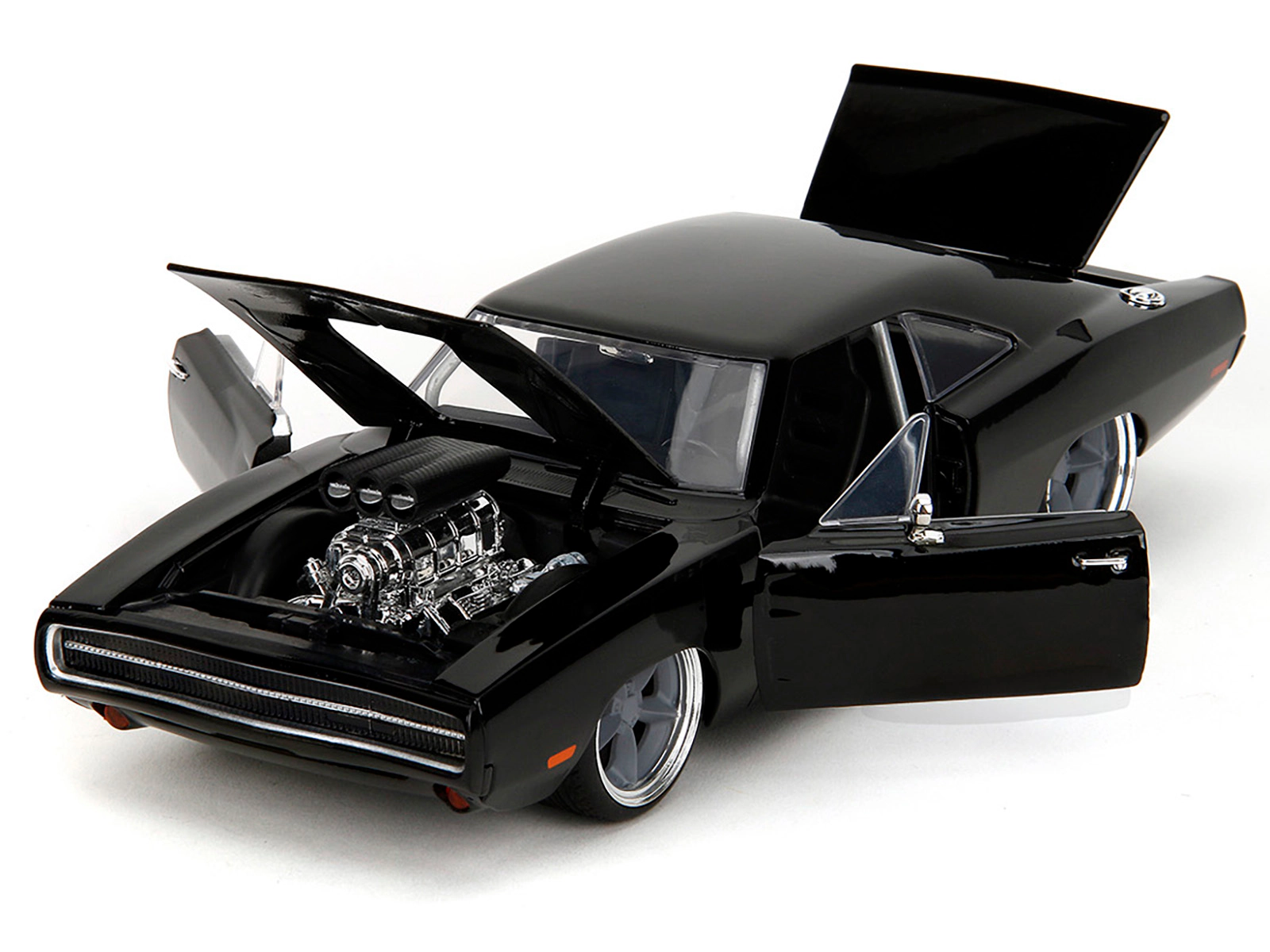Jada 1970 Dodge Charger R/T Black "Fast X" (2023) Movie "Fast & Furious" Series 1/24 Diecast Model Car by Jada