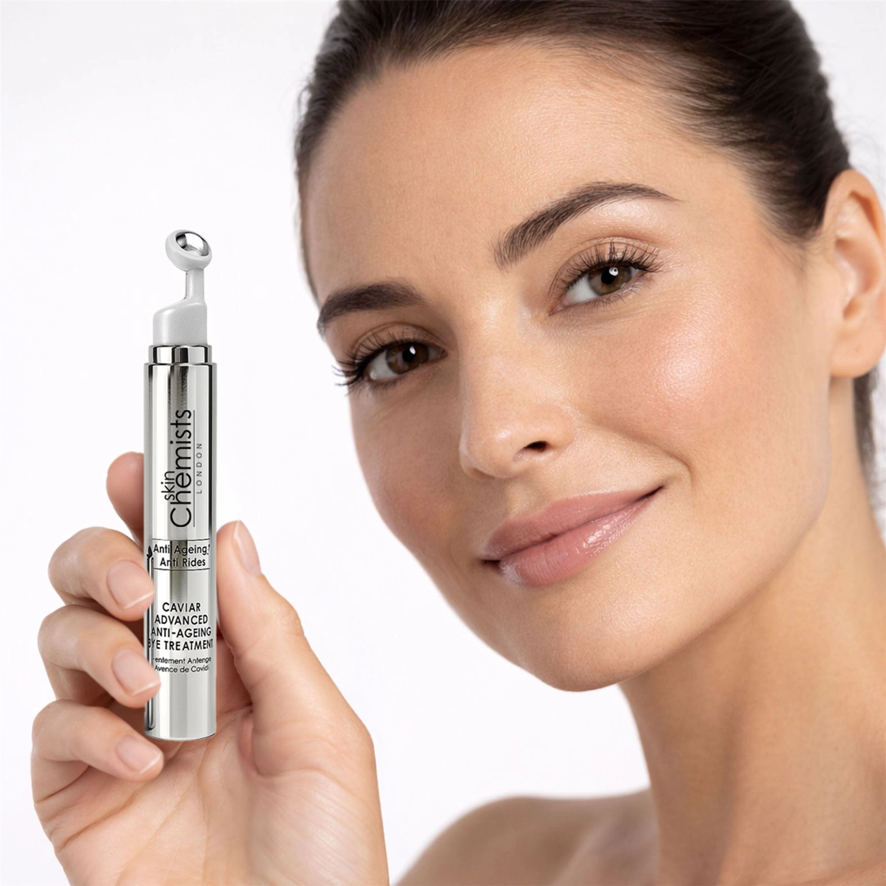 skinChemists Caviar Advanced Anti-Ageing Eye Treatment 15ml - Firming Peptide Complex, Aloe Vera - Anti-Ageing Eye Cream