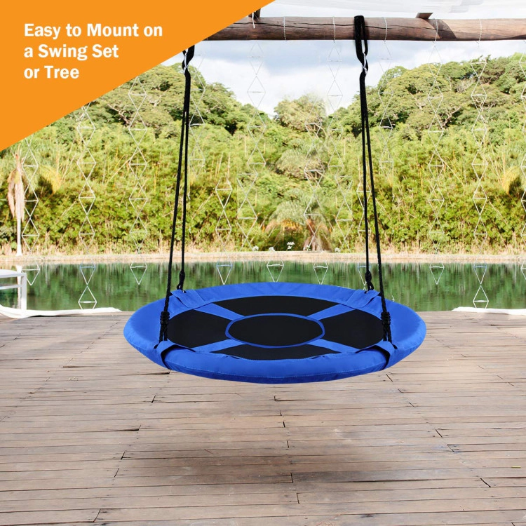 Hivvago 40 Inch Flying Saucer Tree Swing Indoor Outdoor Play Set