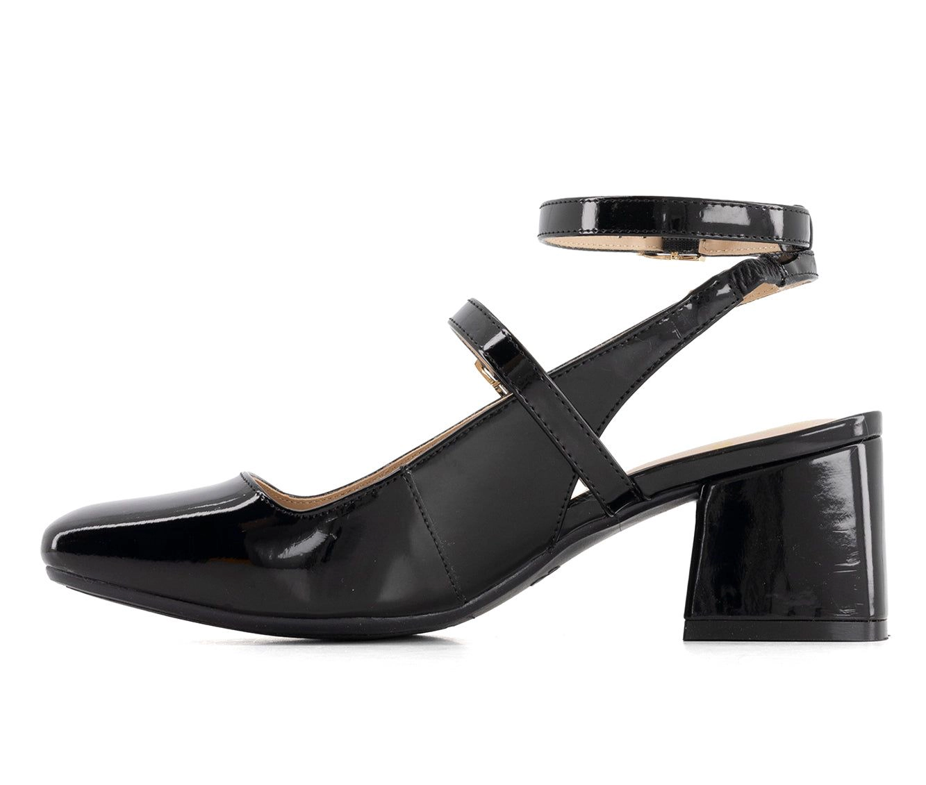 Andrea Womens Patent Leatherette Pumps