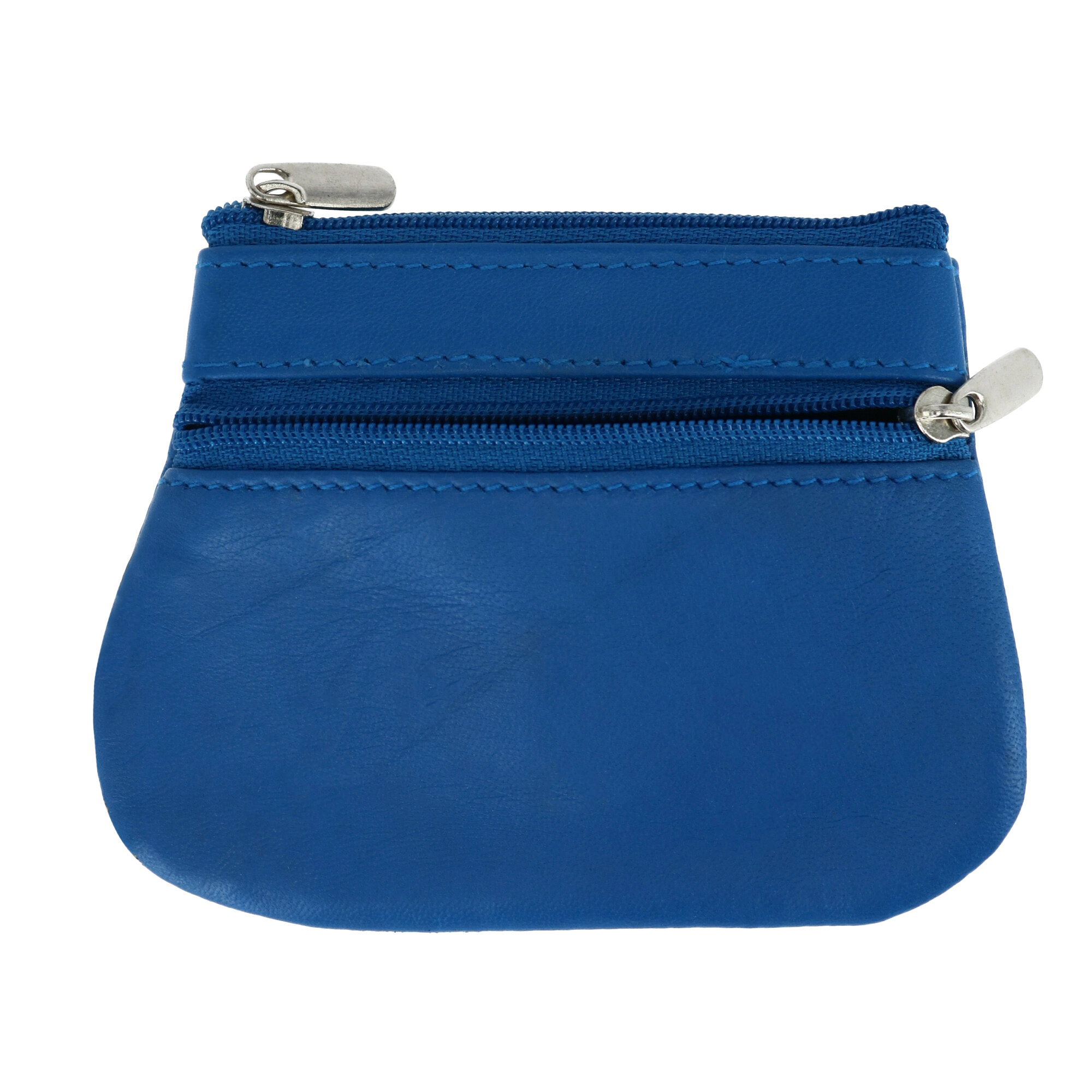 CTM Leather Zipper Coin Pouch Wallet