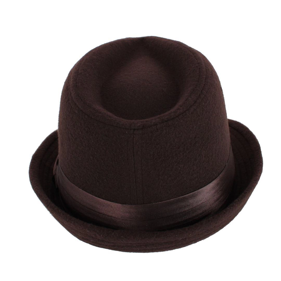 Kenny K Men's Dressy Faux Felt Fedora with Feather