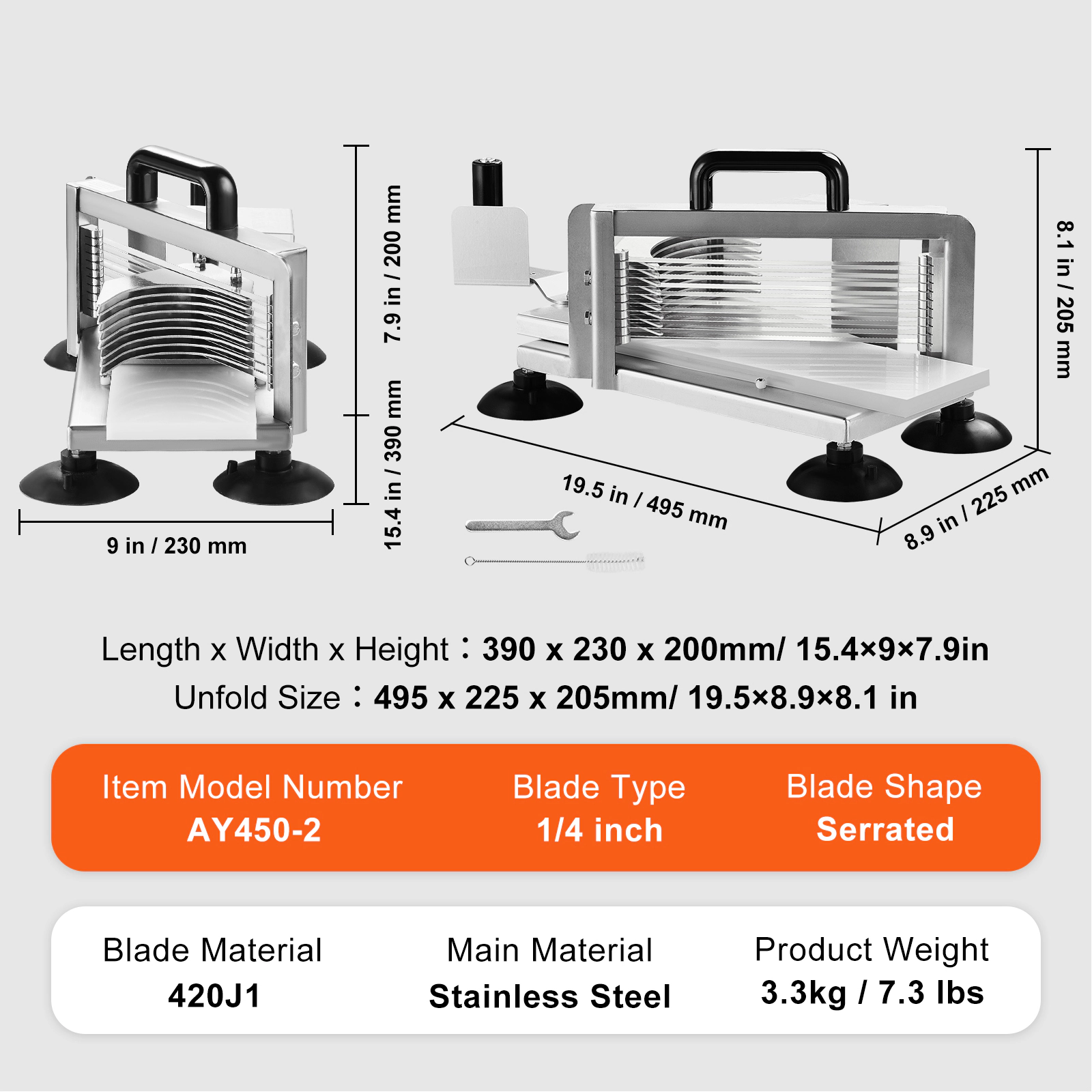 HONGGE Commercial Tomato Slicer Tomato Cutter Slicer Stainless Steel Heavy Duty Tomato Slicer Machine Manual Tomato