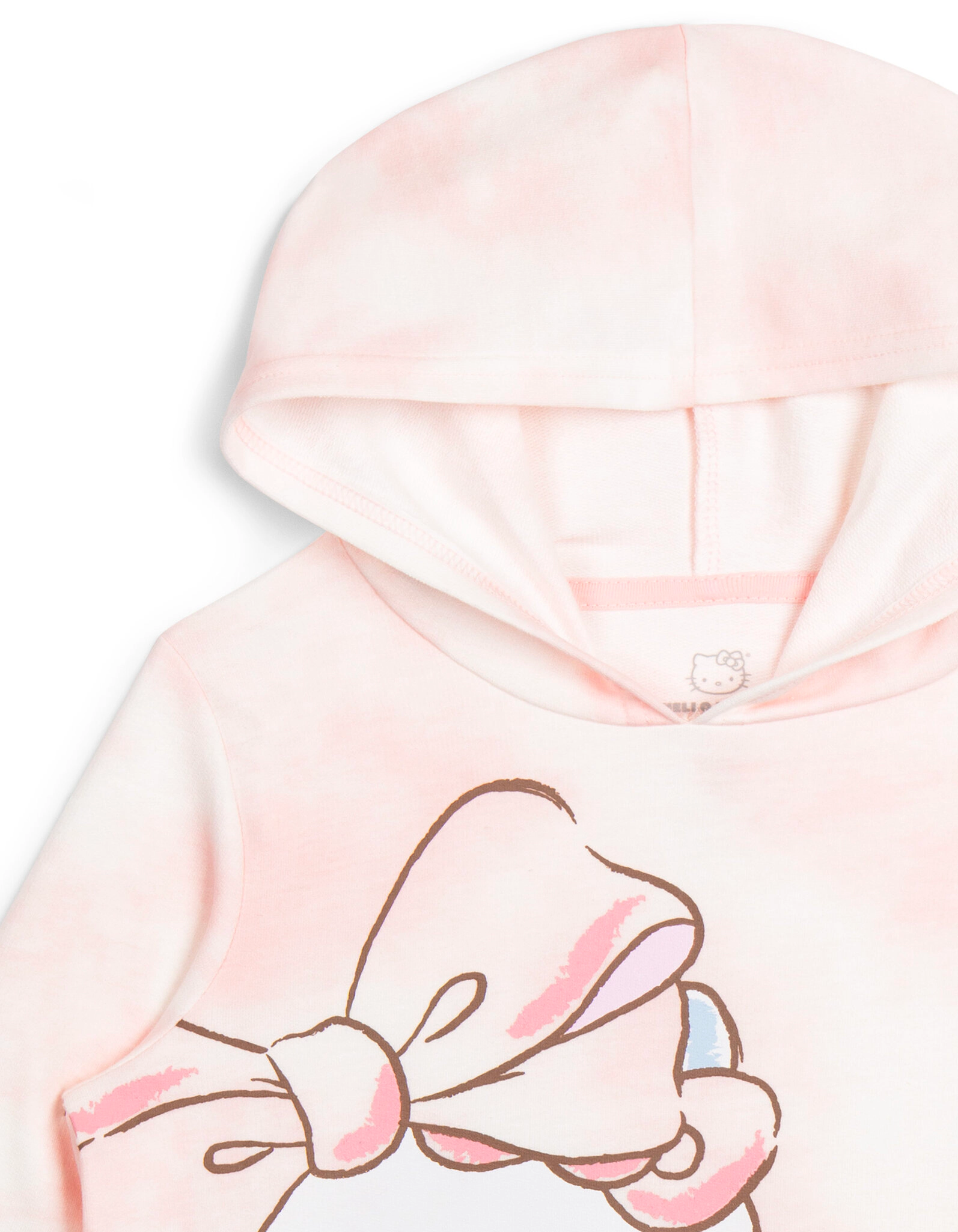 Hello Kitty Girls' Tie-Dye Hooded Sweatshirt