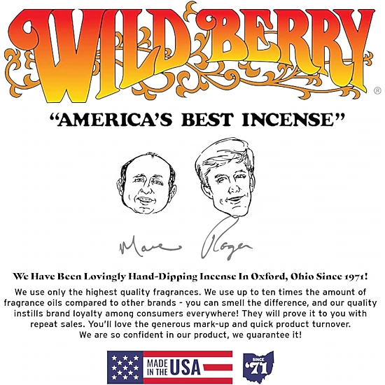 Wild Berry Harlequin Hand-Dipped Incense Sticks, 100 Count 11